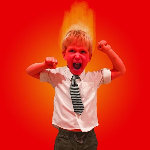 An image of Ian as Anger.